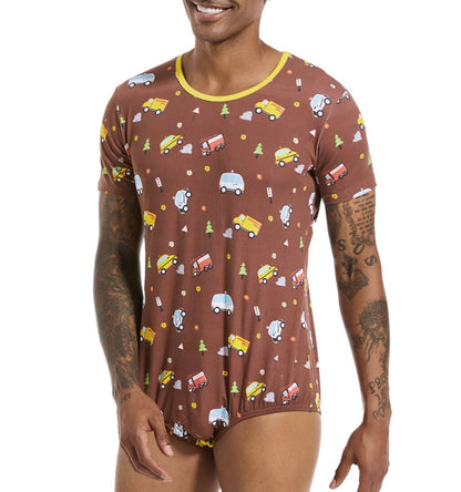 Landofgenie Men Print Onesie - Little Car - landofgenie