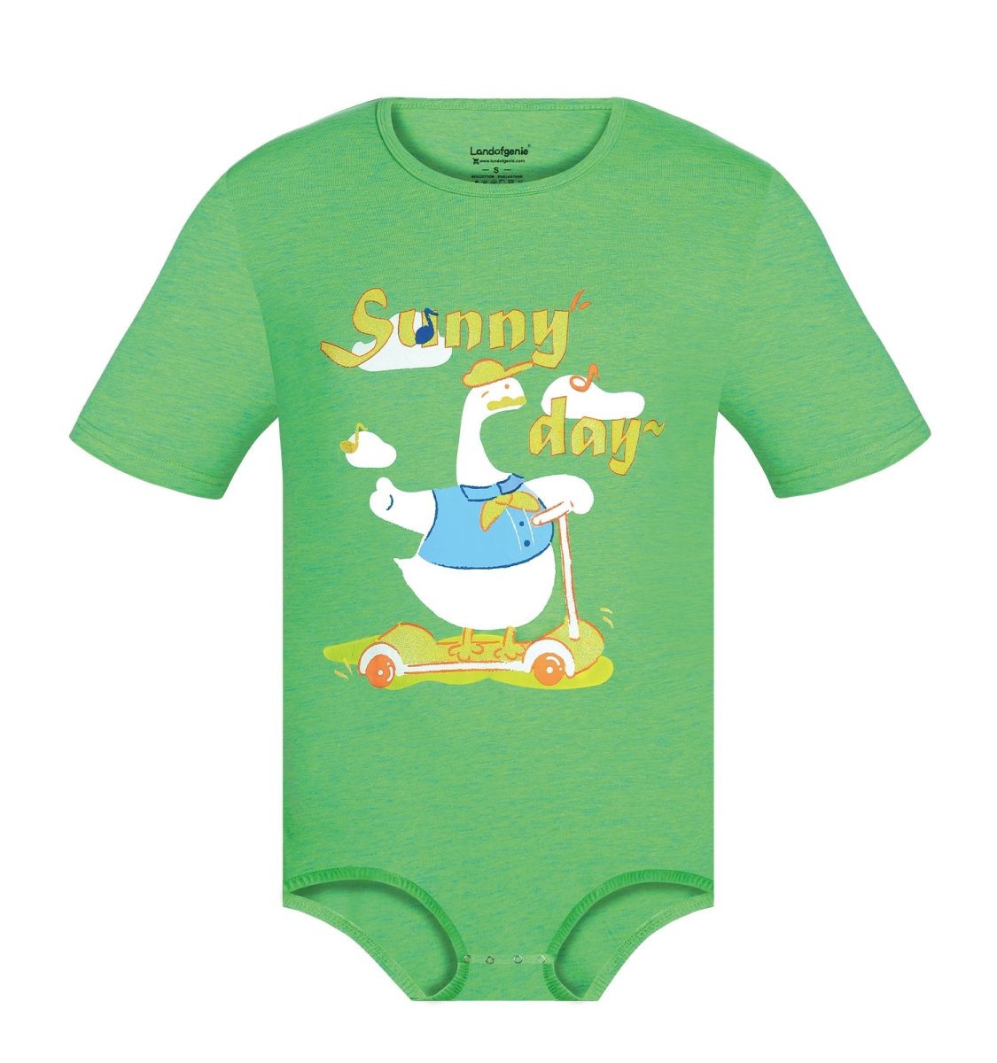 Landofgenie Men Print Onesie - Sunny Day Duck - landofgenie