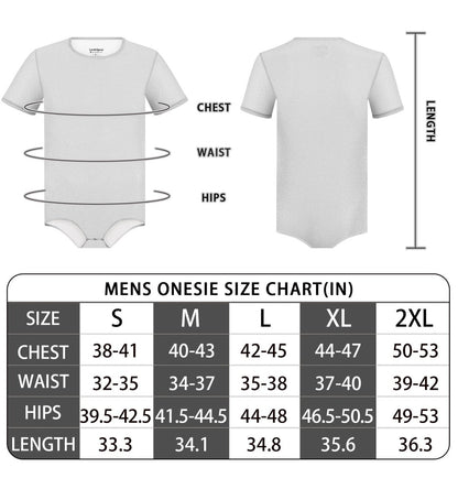 Landofgenie Men Shiny Mesh Onesie Snap Crotch Romper - Gray - landofgenie