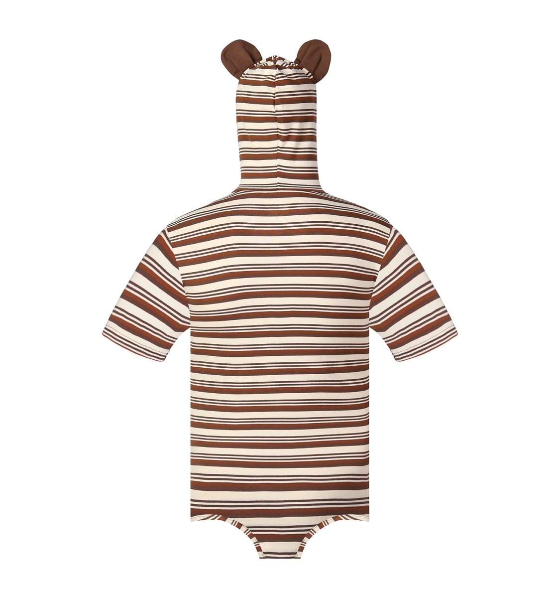 Landofgenie Men Thicker Cotton Onesie with Cap - Brown Color - landofgenie