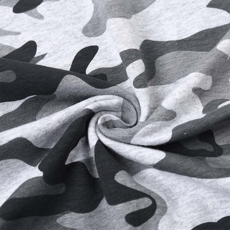 Landofgenie Mens Cotton Sleeveless Bodysuit - Camo Lt grey - landofgenie