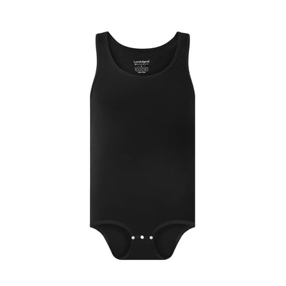 Landofgenie Mens Cotton Soft Ribbed Onesie - Black - landofgenie