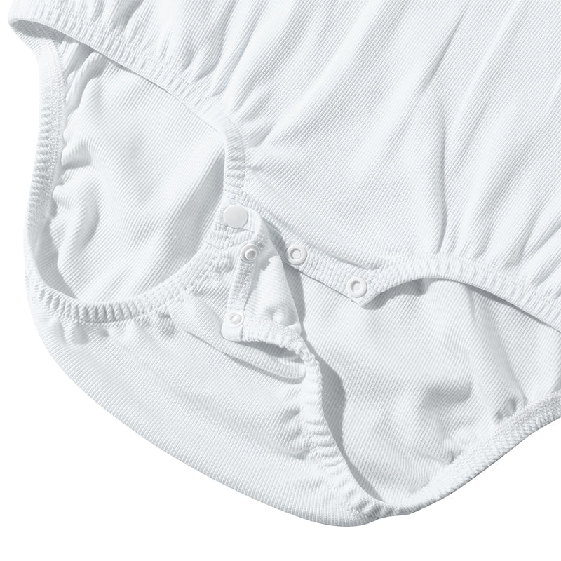 Landofgenie Mens Cotton Soft Ribbed Onesie - White - landofgenie