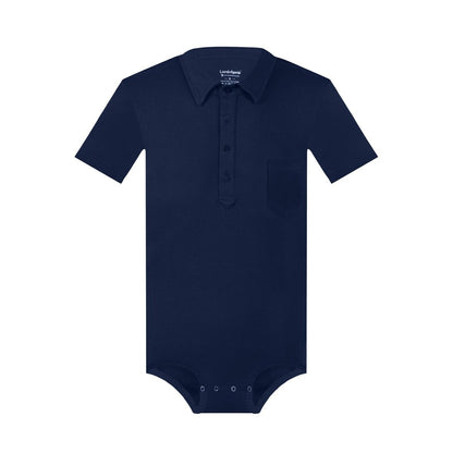 Landofgenie Mens Jumpsuit Polo Shirt Casual Style - Navy - landofgenie