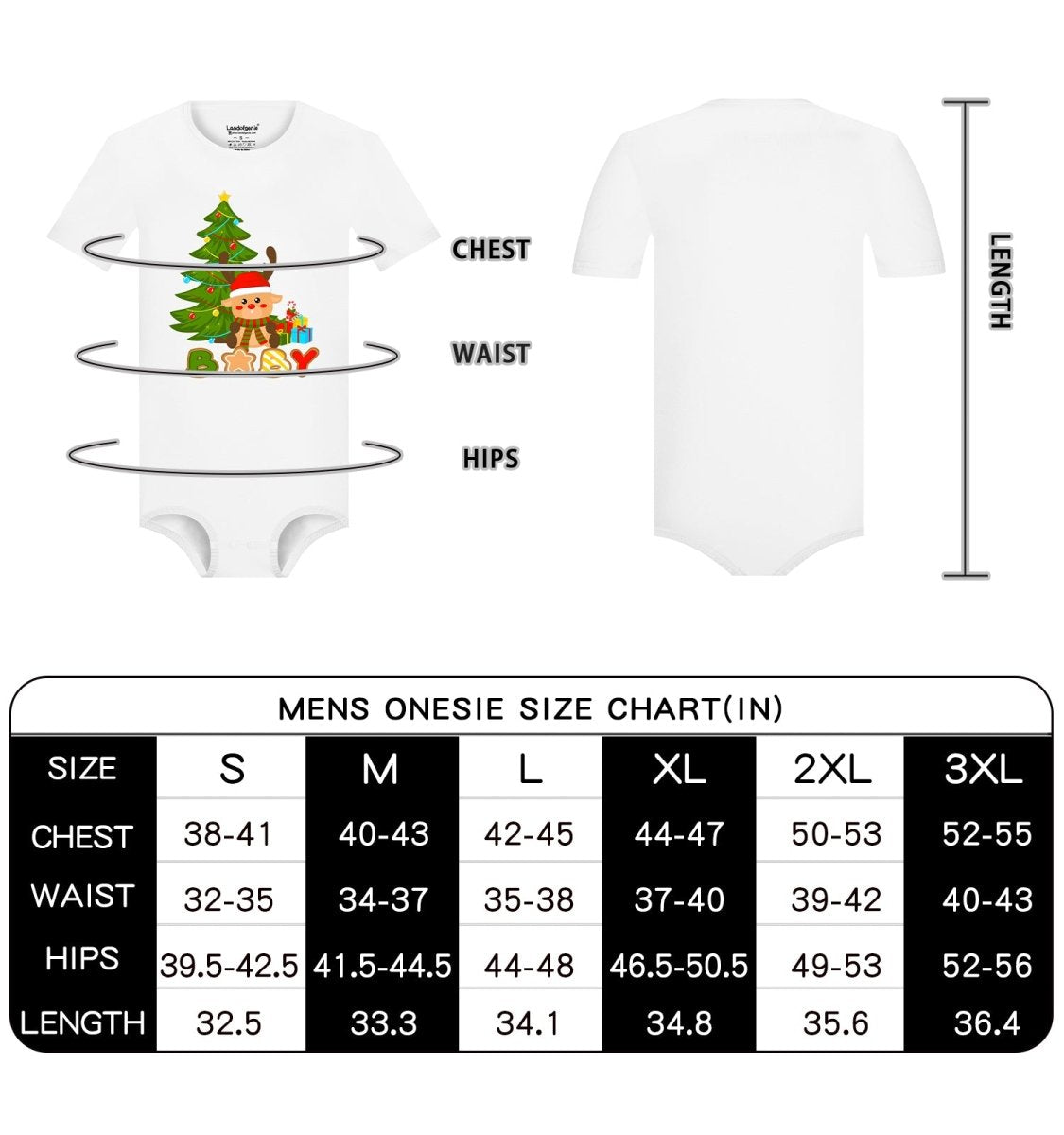 Landofgenie Mens Print Onesie - Baby - landofgenie