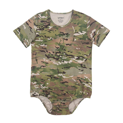 Landofgenie Mens Print Onesie - Camo Green - landofgenie