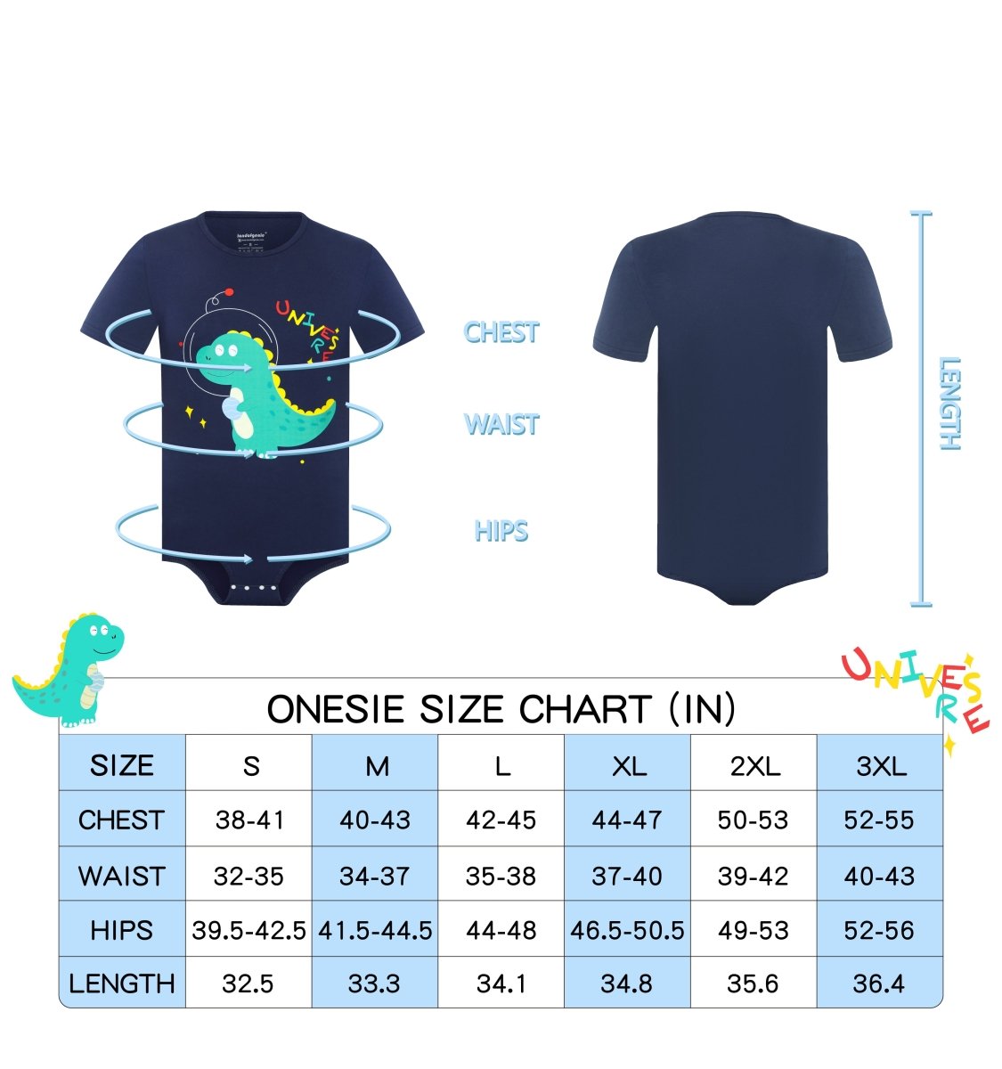 Landofgenie Mens Print Onesie Navy - Dinosaur Neil - landofgenie