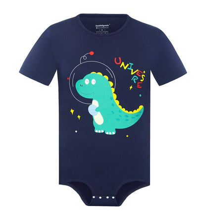 Landofgenie Mens Print Onesie Navy - Dinosaur Neil - landofgenie