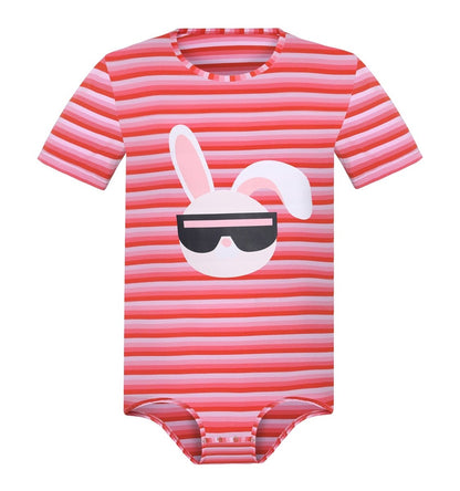 Landofgenie Mens Print Stripe Onesie -Punk Bunny - landofgenie