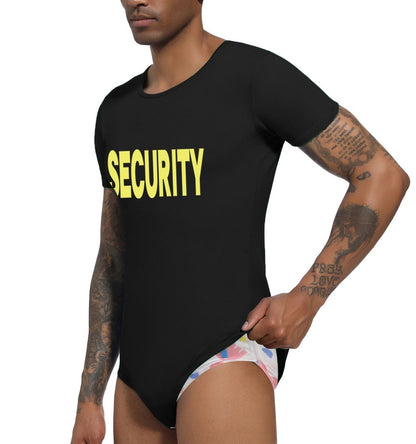Landofgenie Mens Print Stripe Onesie -Security - landofgenie