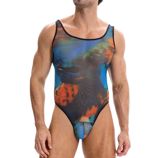 Landofgenie Mens Sexy One Piece Lingerie - Iridescent - landofgenie