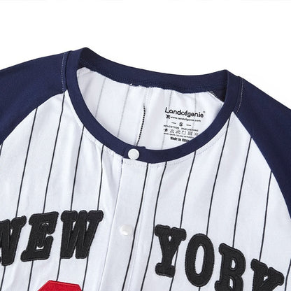 Landofgenie Mens Short Sleeve Onesie Piece Pajama - New York - landofgenie