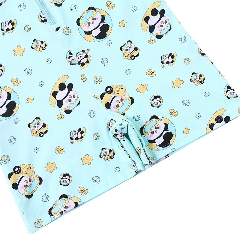 Landofgenie Mens Short Sleeve Onesie Piece Pajama - Panda - landofgenie