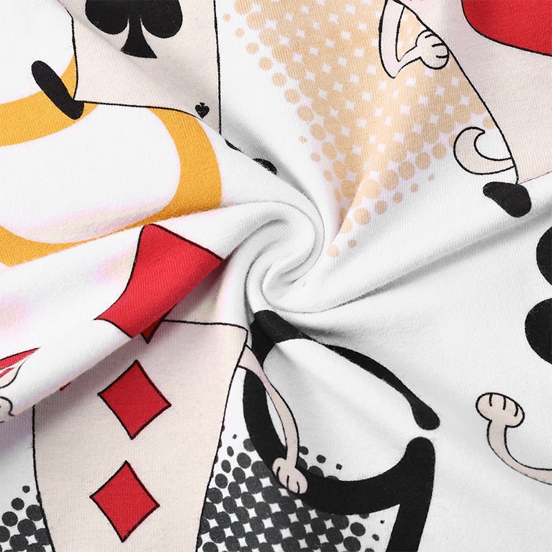 Landofgenie Mens Short Sleeve Onesie Piece Pajama - Poker - landofgenie