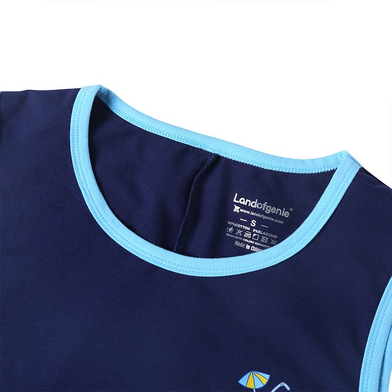 Landofgenie Mens Sleeveless Bodysuit One Piece Pajamas - Crab - landofgenie