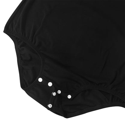 Landofgenie Mens Solid Hooded Onesie - Black Color - landofgenie