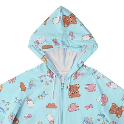 Landofgenie Mens Solid Hooded Onesie - Little Space - landofgenie