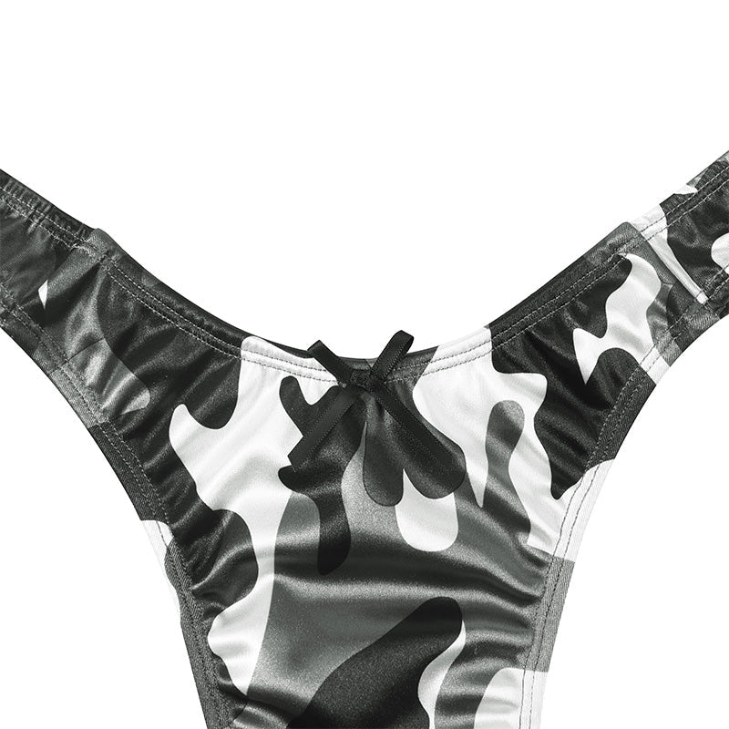 Landofgenie No gender hiding Thong Tucking Gaff Panties - Camouflage Black - landofgenie