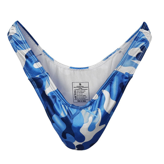 Landofgenie No gender hiding Thong Tucking Gaff Panties - Camouflage Blue - landofgenie