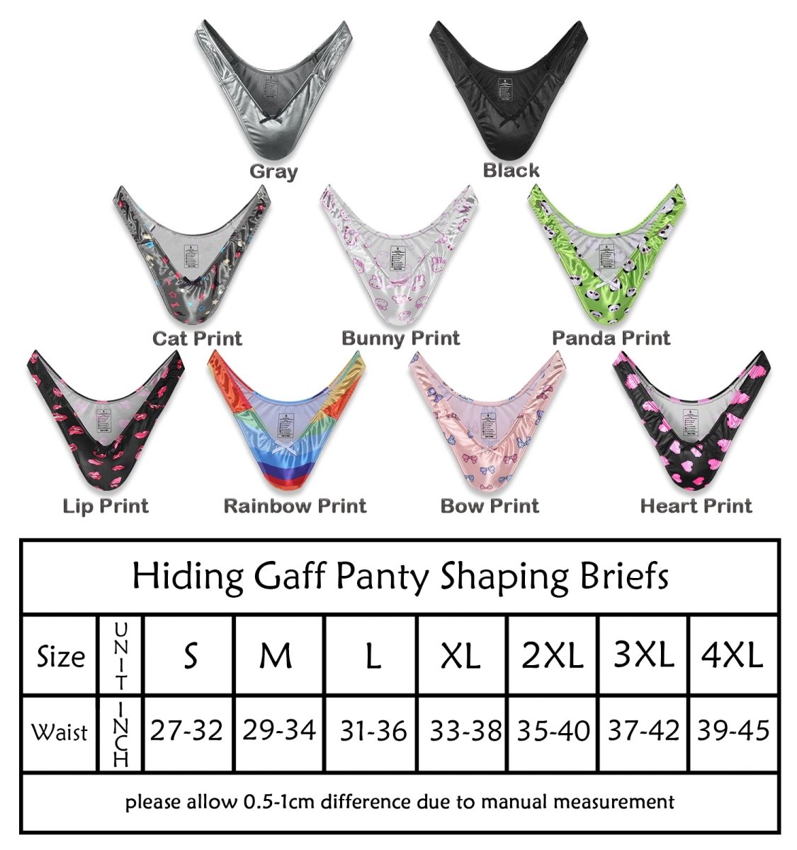 Landofgenie No gender hiding Thong Tucking Gaff Panties - Cat - landofgenie