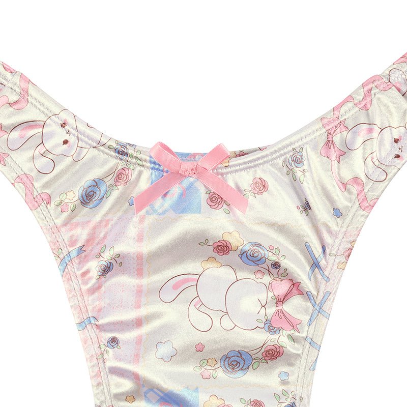 Landofgenie No gender hiding Thong Tucking Gaff Panties - Garden Bunny - landofgenie