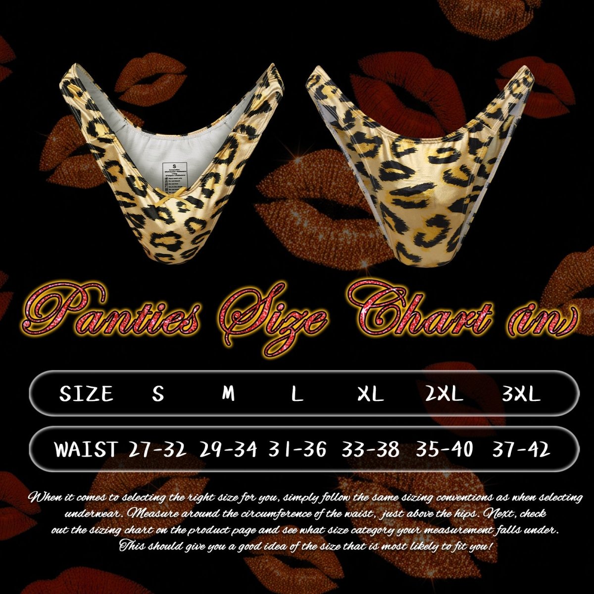 Landofgenie No gender hiding Thong Tucking Gaff Panties - Leopard print - landofgenie