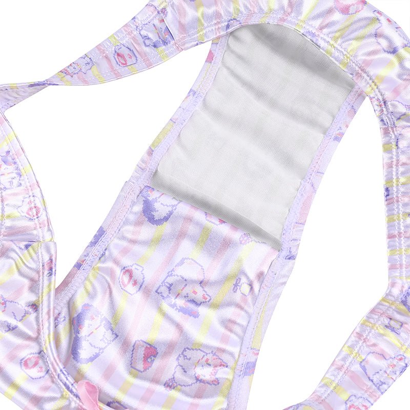 Landofgenie No gender hiding Thong Tucking Gaff Panties - Pixel Cat - landofgenie