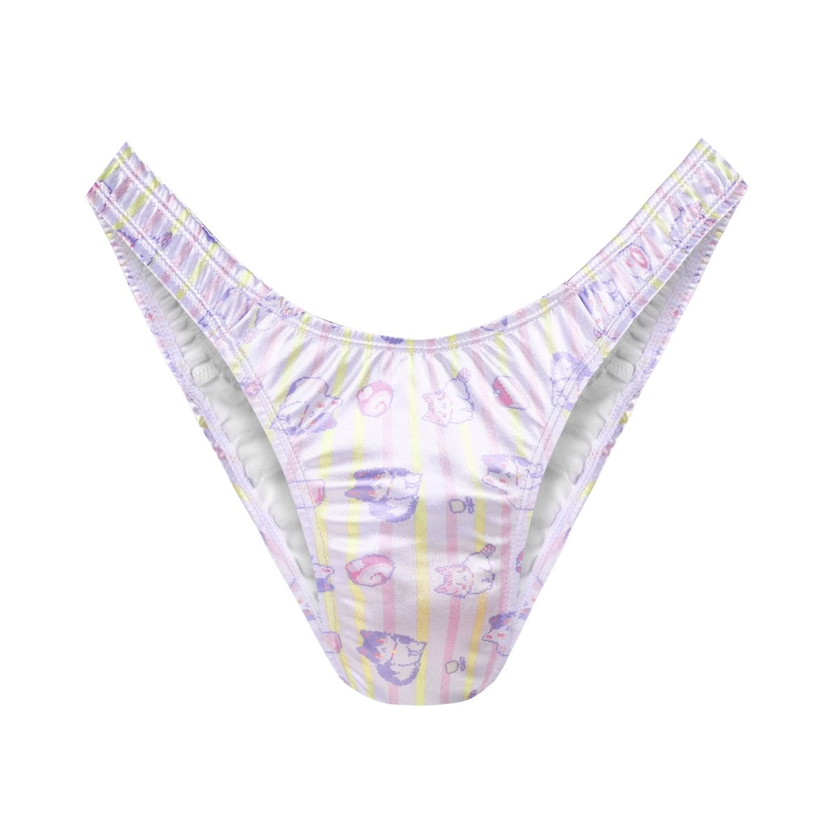 Landofgenie No gender hiding Thong Tucking Gaff Panties - Pixel Cat - landofgenie