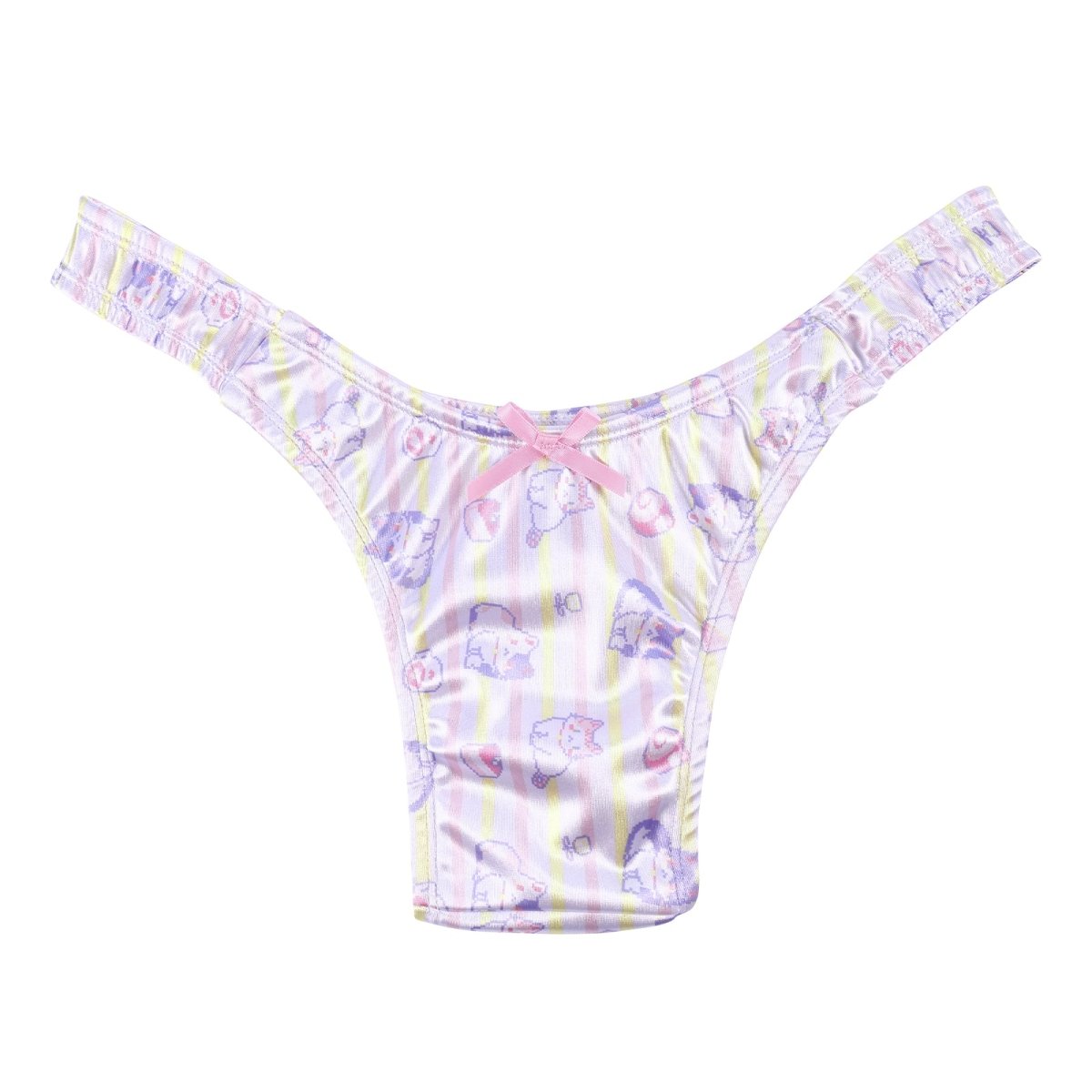 Landofgenie No gender hiding Thong Tucking Gaff Panties - Pixel Cat - landofgenie