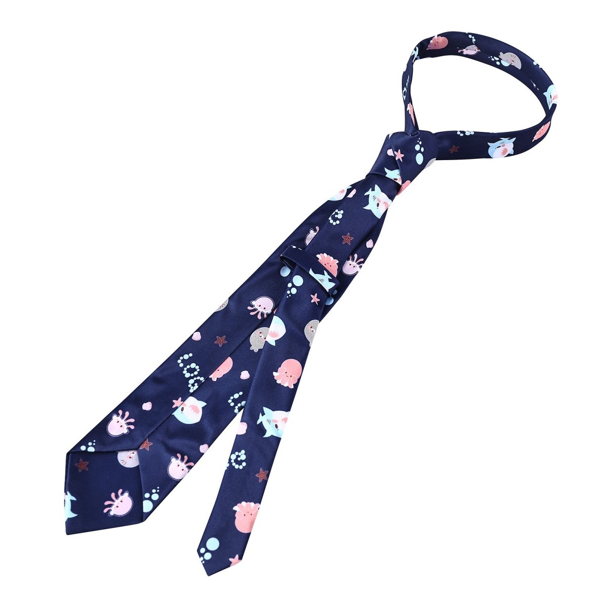 Landofgenie Printed Tie - Ocean animals - landofgenie