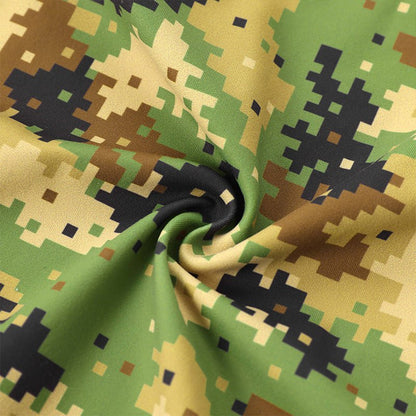 Landofgenie Take Down Singlet Jock with Zipper - Camo Yellow - landofgenie