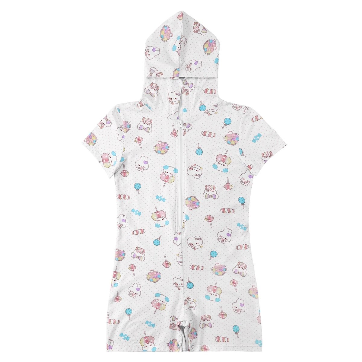 Landofgenie Women ABDL Print Onesie - Soft & Cute Animals - landofgenie