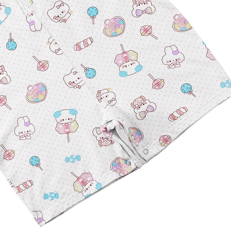 Landofgenie Women ABDL Print Onesie - Soft & Cute Animals - landofgenie
