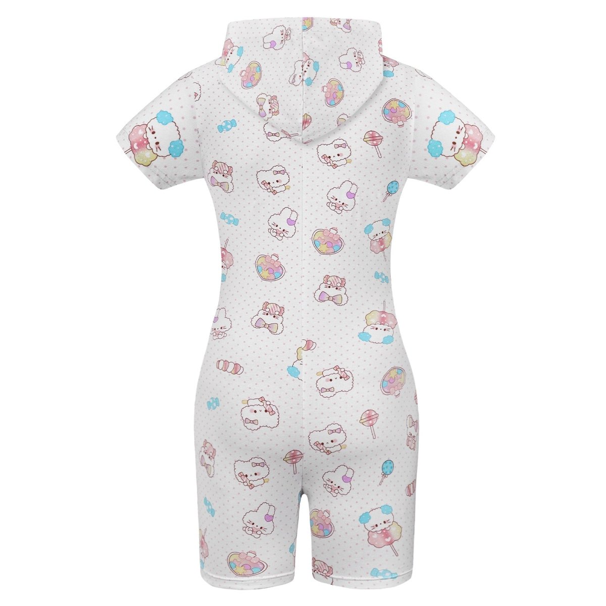 Landofgenie Women ABDL Print Onesie - Soft & Cute Animals - landofgenie