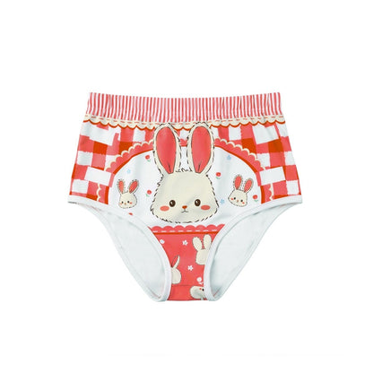 Landofgenie Womens Cartoon Shorts - Rabbit Red - landofgenie