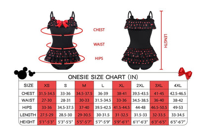 Landgenie Cotton Women Polka Dots Onesie - Mini - landofgenie