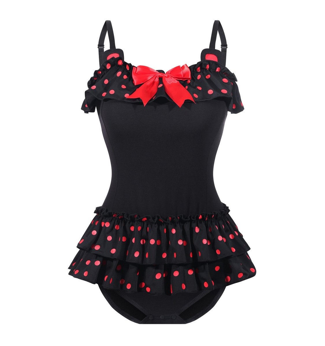 Landgenie Cotton Women Polka Dots Onesie - Mini - landofgenie