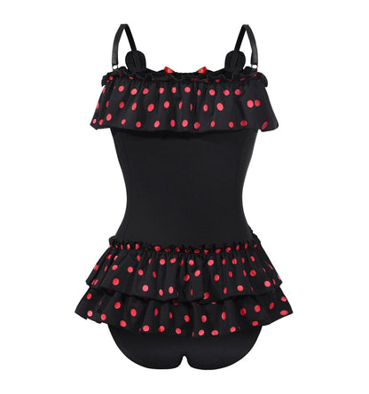 Landgenie Cotton Women Polka Dots Onesie - Mini - landofgenie