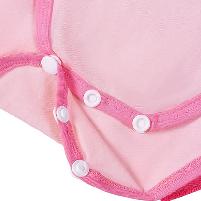 Landofgenie ABDL Cotton Pink Romper with Bow Lace - Daddy's Princess - landofgenie