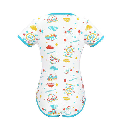 Landofgenie ABDL Onesie Womens Cotton Bodysuit - Amusement Park - landofgenie