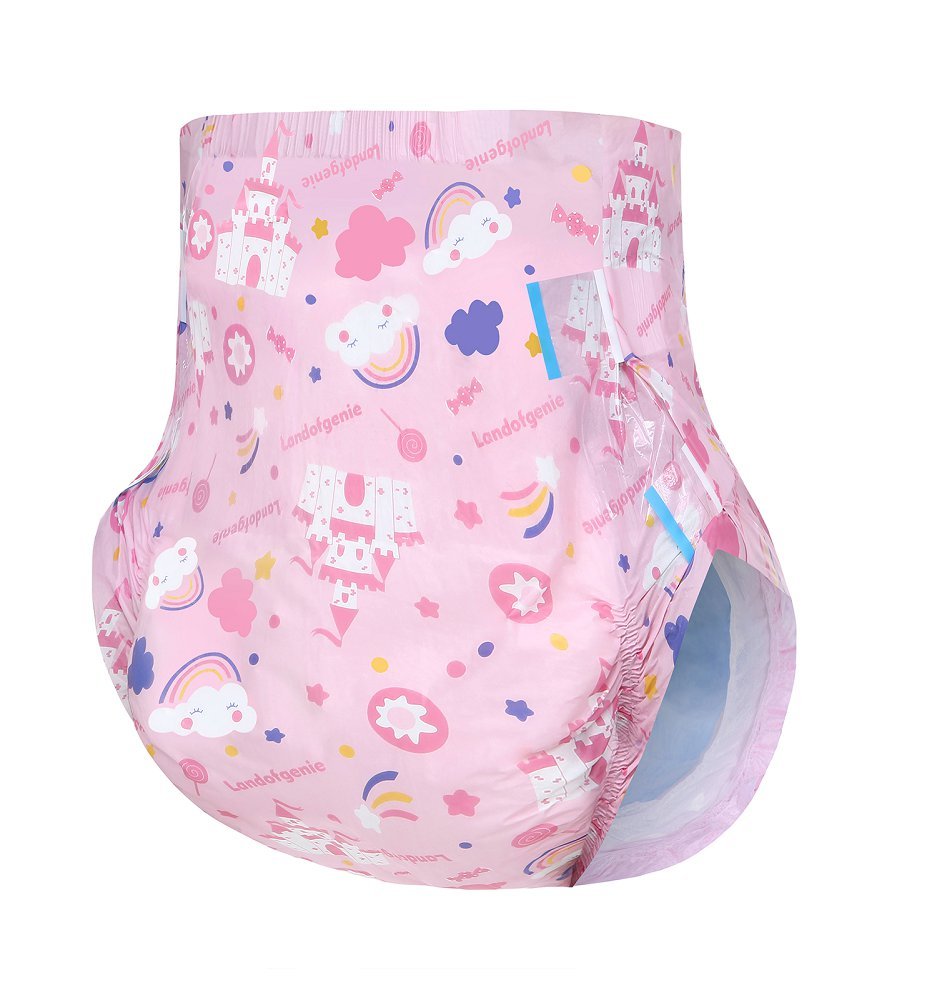 Landofgenie Adult ABDL Diapers Overnight Adult Diapers With 10 Pieces - Candy Castle - landofgenie