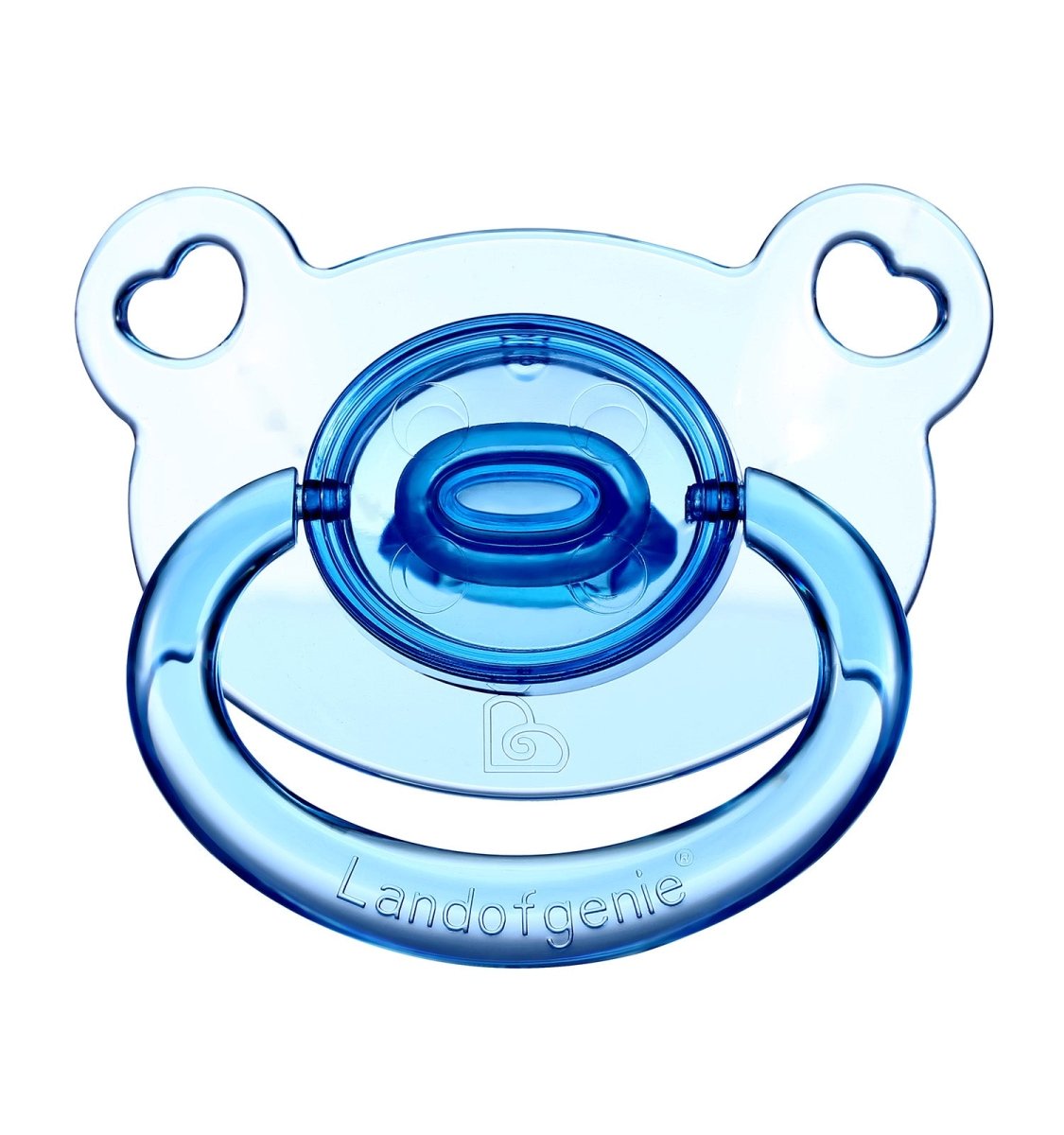 Landofgenie Adult Sized Gloss Pacifier - Pink & Blue Bear Paci - landofgenie