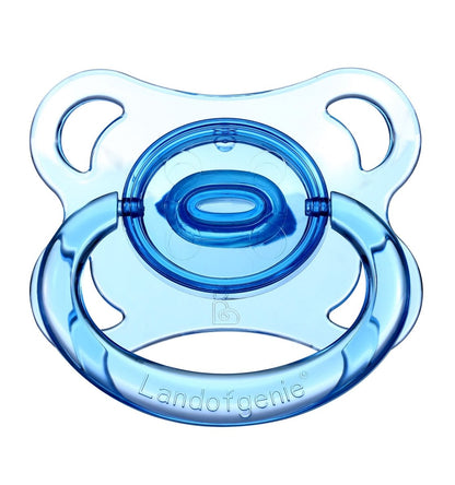 Landofgenie Adult Sized Gloss Pacifier - Pink & Blue Moon Paci - landofgenie
