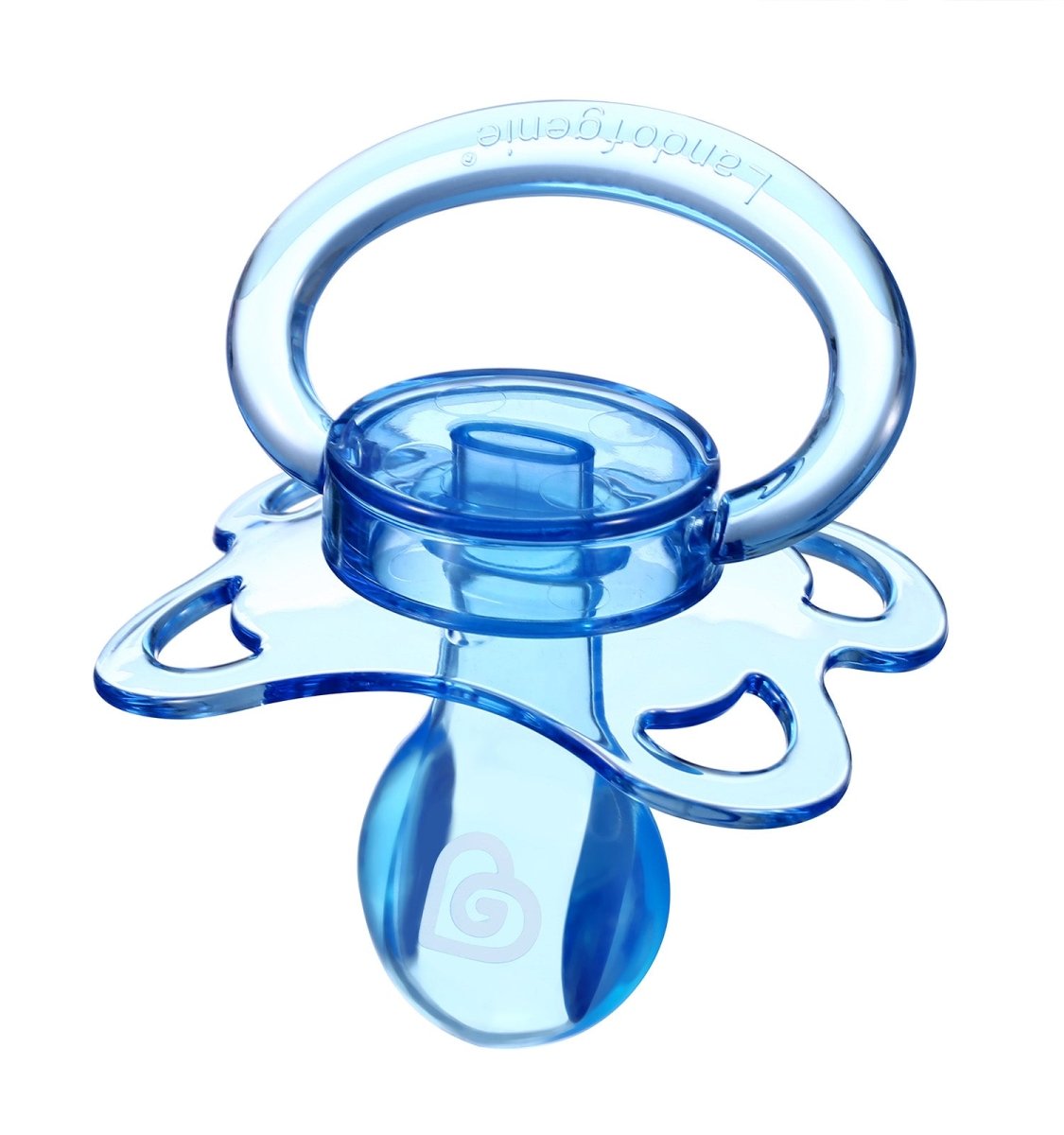 Landofgenie Adult Sized Gloss Pacifier - Pink & Blue Moon Paci - landofgenie
