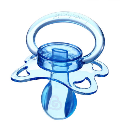Landofgenie Adult Sized Gloss Pacifier - Pink & Blue Moon Paci - landofgenie