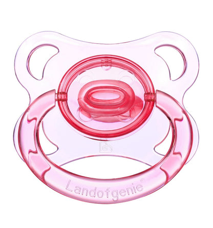 Landofgenie Adult Sized Gloss Pacifier - Pink & Blue Moon Paci - landofgenie