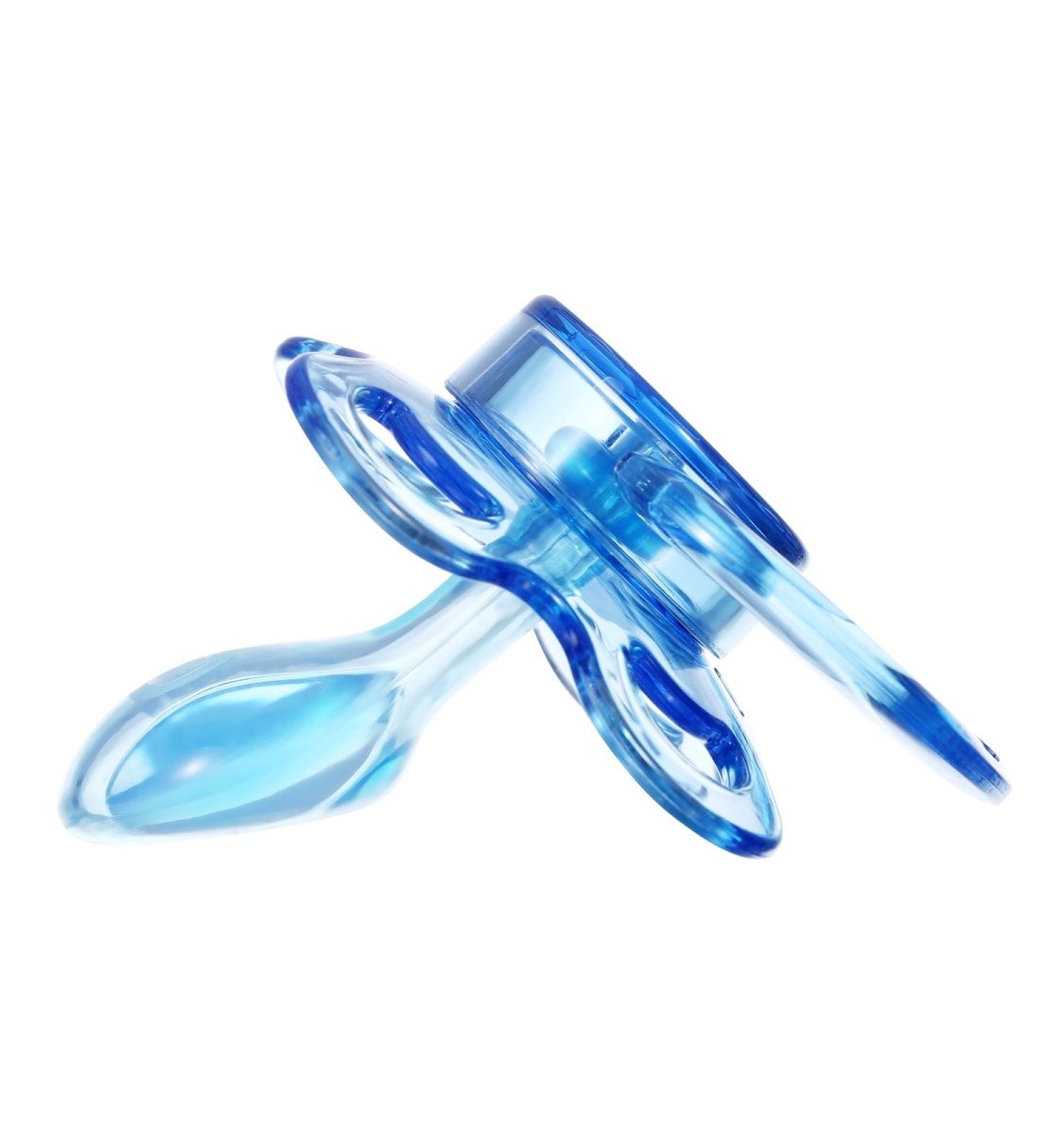 Landofgenie Adult Sized Gloss Pacifier - Pink & Blue Moon Paci - landofgenie
