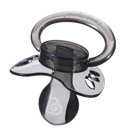 Landofgenie Adult Sized Gloss Pacifier - White & Black Butterfly Paci - landofgenie