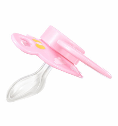 Landofgenie Adult Sized Print Pacifier - Pink & Purple Bear Paci - landofgenie
