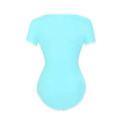 Landofgenie Basic ABDL Cotton Cyan Onesie - Adult Baby Onesie - landofgenie